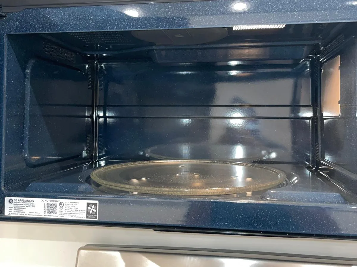After cleaning: Microwave