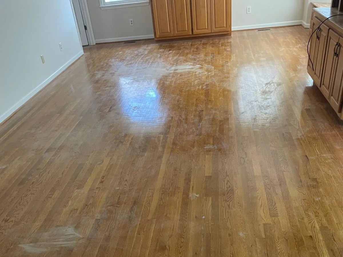 Before cleaning: Hardwood Floors